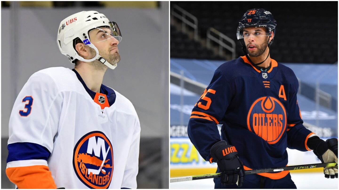 Two very different eight year contracts Islanders Pelech Oilers